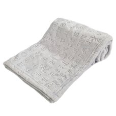 FBP301-G: Grey Alphabet Embossed Wrap